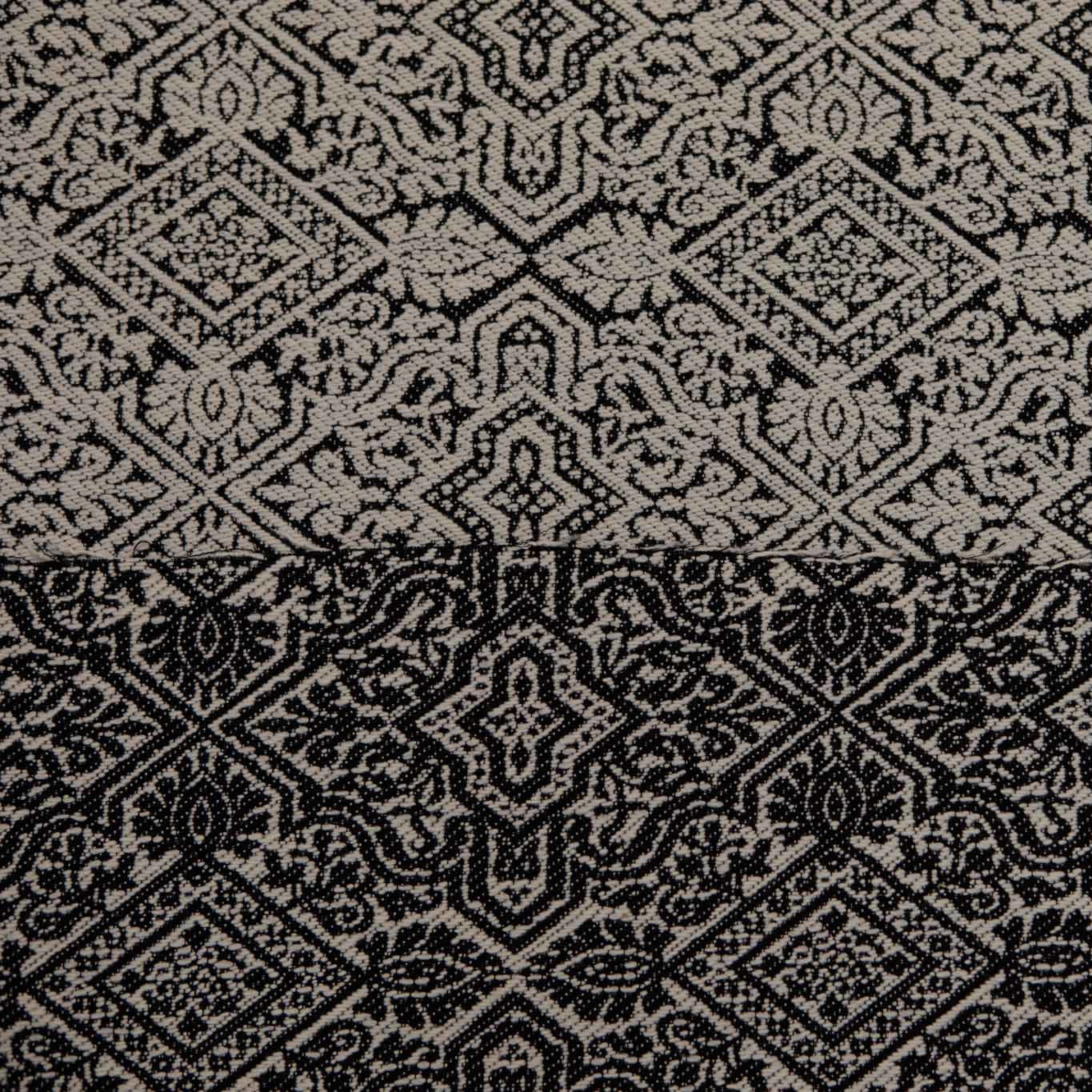 Wool jacquard – Black and white abstract – 1/4m
