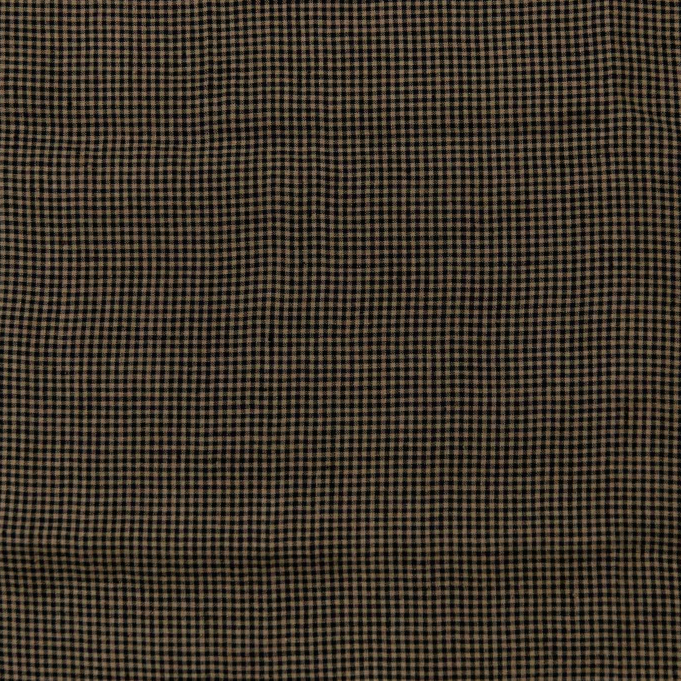 Yarn dyed checked linen - Black/Brown - 1/4m